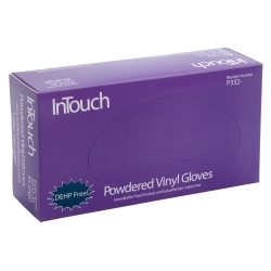 InTouch Powdered Vinyl Gloves, Large