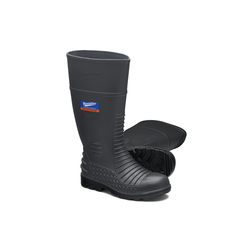 Blundstone 028 Steel Toe Gumboots-Waterproof, Metarsal Guard, Puncture Resistant Midsole, Grey