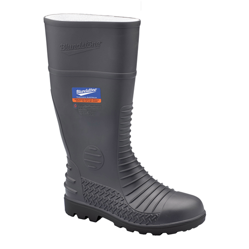 Blundstone 028 Steel Toe Gumboots-Waterproof, Metarsal Guard, Puncture Resistant Midsole, Grey