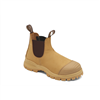Blundstone 983 Steel Toe Lace Up Side Zip, Water Resistant, Bump Cap, Puncture Resistant Insole, Crazy Horse Brown