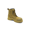 Blundstone 992 Steel Toe Lace Up Side Zip, Water Resistant, Bump Cap, Wheat