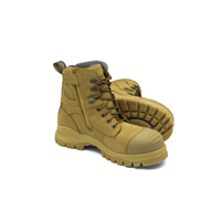 Blundstone 992-090</br>Blundstone 992 Steel Toe Lace Up Side Zip, Water Resistant, Bump Cap, Wheat