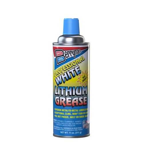 12pk White Lithium Grease - 11 Oz. Aerosol - Berryman Products