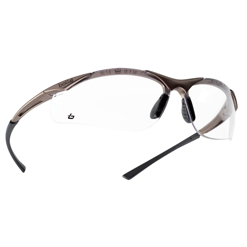 Bolle Safety 40044 Safety Glass Contour Plat Asaf Clear Lens