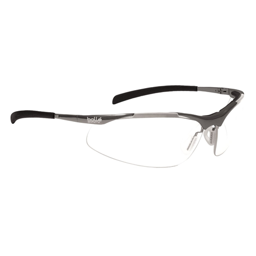 Bolle Safety 40049 Safety Glass Contour Metal Plat Asaf Clear