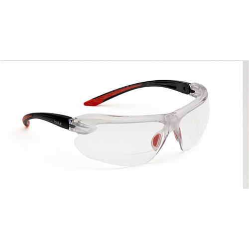 Bolle Safety 40189 Safety Glasses Iri-S Clear Lens 2.50 Diopter