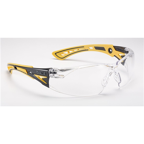 Bolle Safety 40243 Safety Glasses Rush+ Plat Asaf Clear Lens