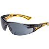 Bolle Safety 40244 Safety Glasses Rush+ Plat Asaf Smoke Lens