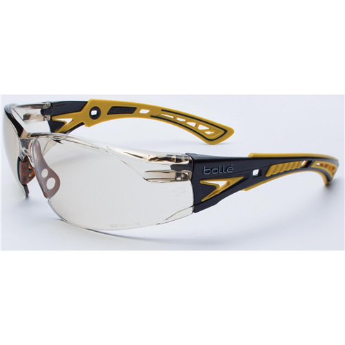 Bolle Safety 40245 Safety Glasses Rush+ Plat Asaf Csp Lens Indo