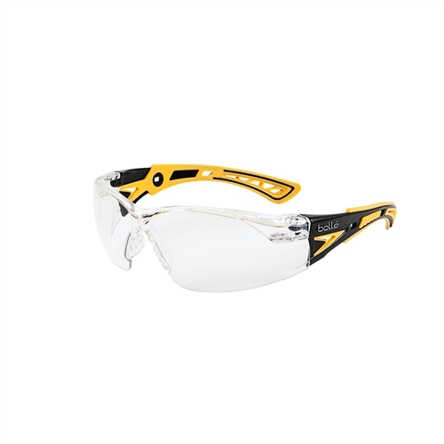 Bolle Safety 40250 Safety Glasses Rush+ Plat Asaf Clear Lens