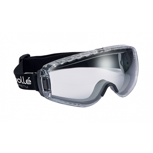 Bolle Safety 40274 Goggle Pilot Asaf Vented Clear Lens