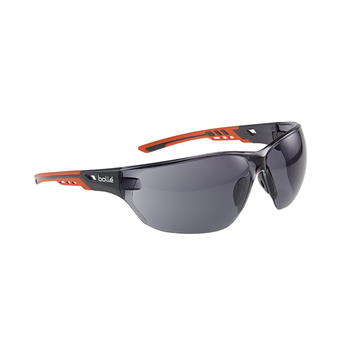 Bolle Safety Nessppsf Safety Glasses Ness Plat Asaf Smoke Lens