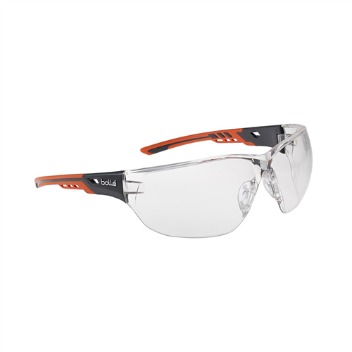 Bolle Safety Nessppsi Safety Glasses Ness Plat Asaf Clear Lens
