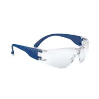 Bolle Safety Pssbl30-010 Safety Glass Bl30 Asaf Clearlens Blue Temple