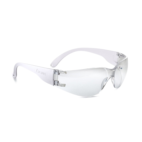 Bolle Safety Pssbl30-048 Safety Glass Bl30 Asaf Clear Lens White Temple
