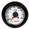 2-5/8" Tachometer, White/Black