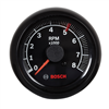 2-5/8" Tachometer, Black/Black