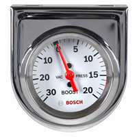 Bosch SP0F000042 2" Mechanical Vacuum/Boost Gauge, White Face