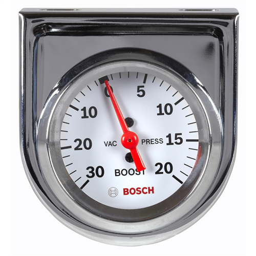 2" Mechanical Vacuum/Boost Gauge, White Face