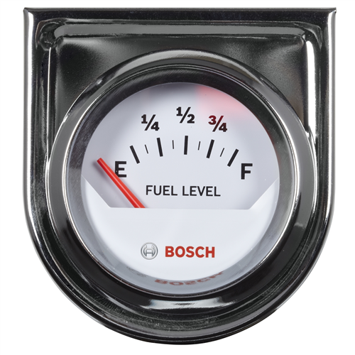 2" Electrical Fuel Level Gauge, White Face