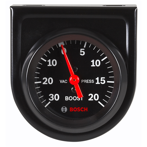 2" Mechanical Vacuum/Boost Gauge, Black Face