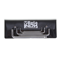 Beta Tools Usa Bta000961455 6-Piece 2.5 To 8 Mm Ball End Hex Key Set In Wallet