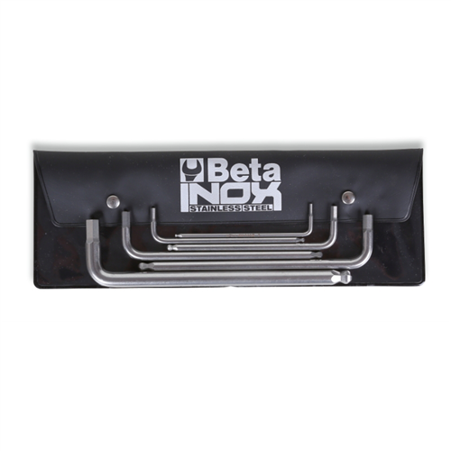 Beta Tools Usa Bta000961455 6-Piece 2.5 To 8 Mm Ball End Hex Key Set In Wallet