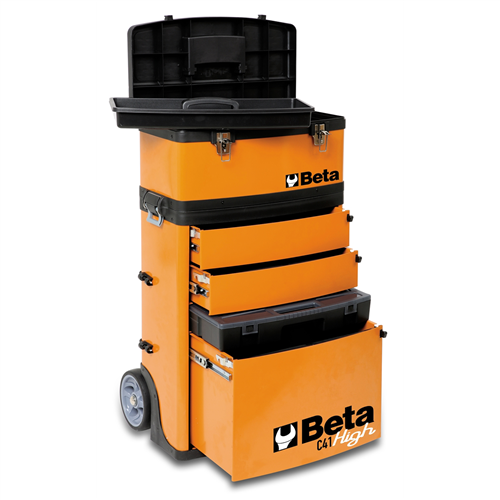 Two-Module Tool Trolley, Orange