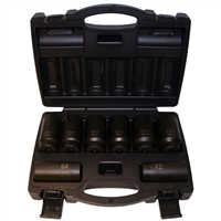 8 Piece 12 Point Axle Nut Socket Set