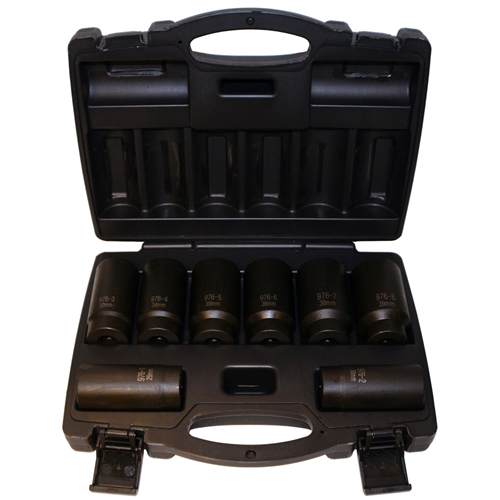 8 Piece 12 Point Axle Nut Socket Set