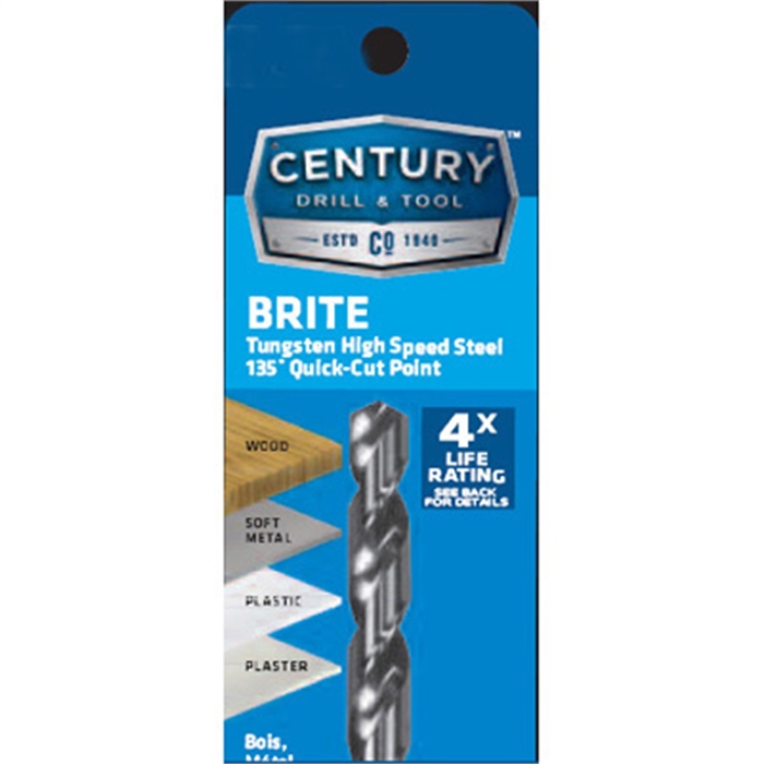 Century Drill & Tool 22318 9/32  Brite Drill Bit 135 Cd