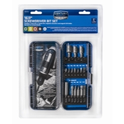 Century Drill & Tool 69016 Screwdriving Bit Set 16 Pc