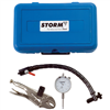 Storm brand imported dial indicator set with flex arm and locking pliers