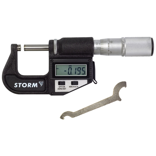 0-1" and 0-25mm Range Digital Micrometer