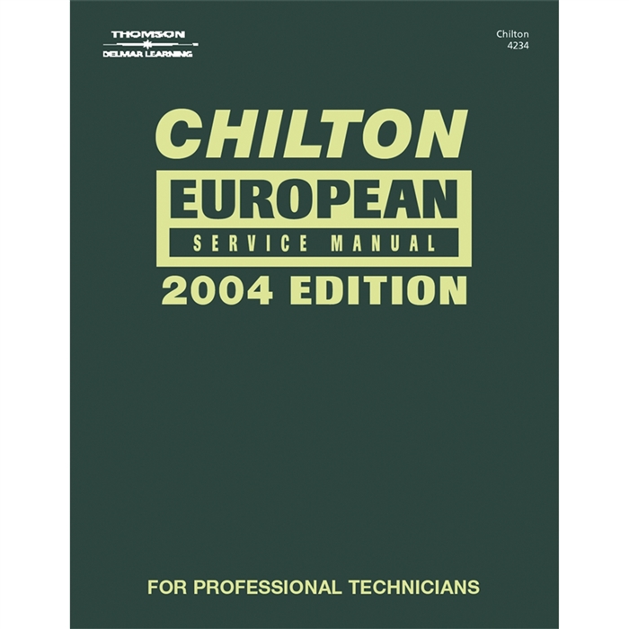 Chiltons Book Company 24234 European Service 2000-2004 Manual