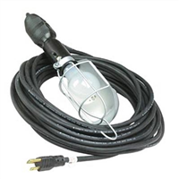 Rugged Work Light, 25 ft 16/3 SJOW Cable
