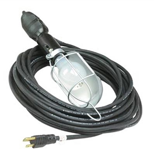 Rugged Work Light, 25 ft 16/3 SJOW Cable