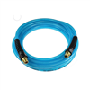 Blue Flexeel Reinforced Polyurethane Straight Air Hose 3/8" x 50", 1/4" MPT