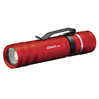 Coast 20757 PX1R Rechargeable LED Flashlight Red Body