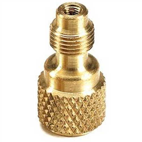 A/C Tank Adapter, for HFO1234yf, 1/2" Acme Male Threads x 1/2" Acme Female Left Hand Threads