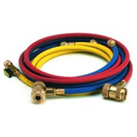 72" R12 Red In-Line Ball Valve Hose