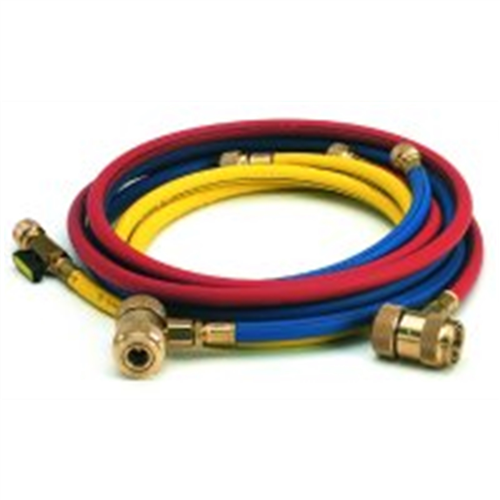 72" R12 Red In-Line Ball Valve Hose