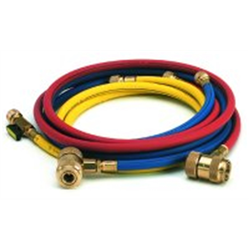 72" R12 Yellow In-Line Ball Valve Hose