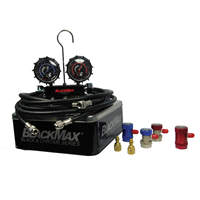 Black Max Series Dual R134a and R1234YF Manifold Gauge Set