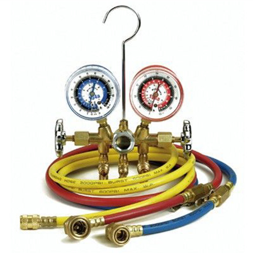 Cps Products Mb1234 Manifold Dual Brass Sightglass 6'Hoses Snap Coupl