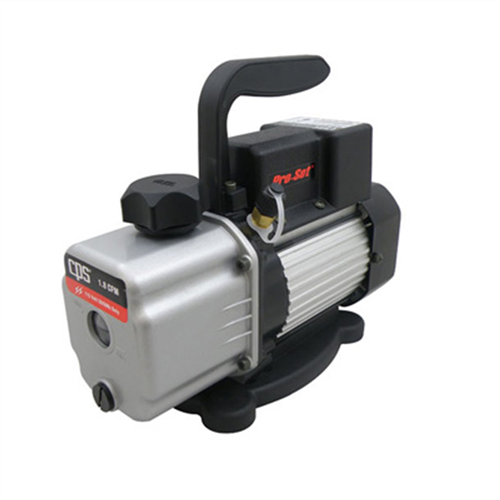 Two Stage Vacuum Pump, 2 CFM, 1/5 HP, 15 Microns, 115 Volt, Lightweight, with Oil Sight Glass