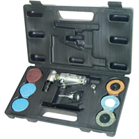 Grinder Air Mini Angle W/12 2" Discs & Case - Chicago Pneumatic