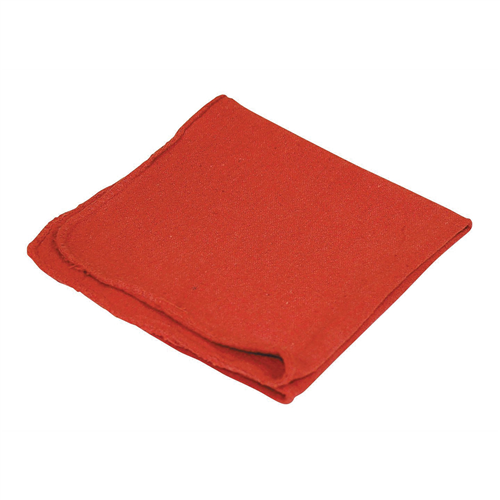 Carrand 40047 10-Pack Cotton Shop Towels, 13 X 14" , Red