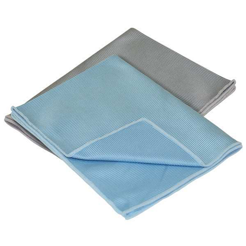 2-pk of 12" x 16" Glass Cleaning Microfiber Towels (80/20 Blend)