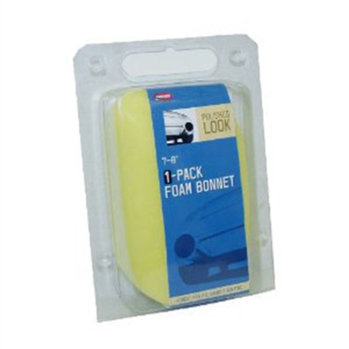 Foam Polishing Bonnet, 7 in. - 8 in., for Application and Removal of Wax, Polish and Compounds